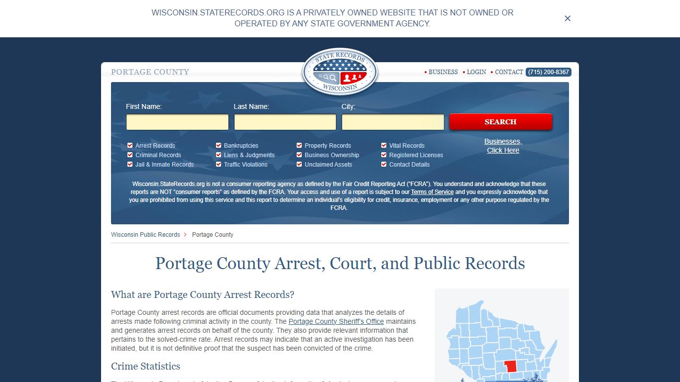 Portage County Arrest, Court, and Public Records